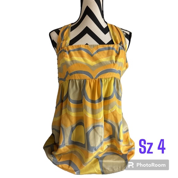 Vera Neumann La Paz Silk Halter Top from Anthropologie - Picture 1 of 10